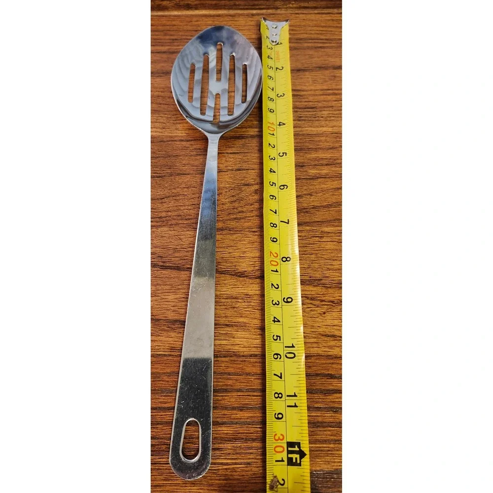 Wolfgang Puck Cafe Collection Slotted Spoon Stainless Steel Kitchen Utensil 12